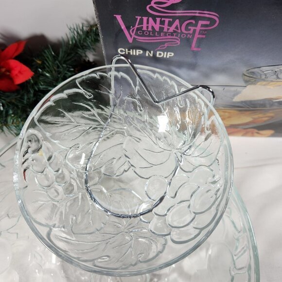 Chip and Dip Bowl Set with Hanger KIG Group Serving Bowl Vintage Collection - Picture 6 of 11